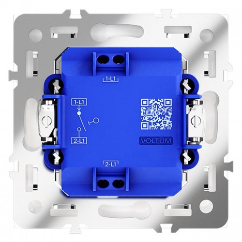 Выключатель 1-кл. СП S70 10А механизм бел. матов. Voltum VLS010102