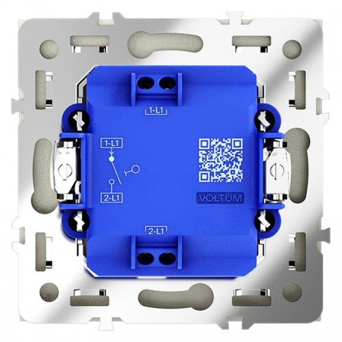 Выключатель 1-кл. СП S70 10А механизм сталь Voltum VLS010105