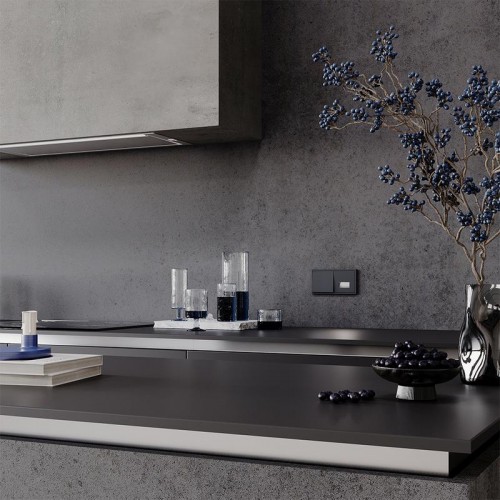 Выключатель 1-кл. СП S70 10А механизм графит Voltum VLS010107