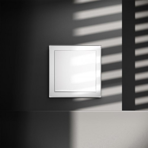 Выключатель 1-кл СП S70 10А с подсветкой механизм бел. глянцевый Voltum VLS010201