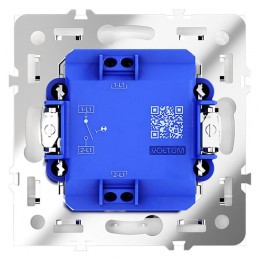Выключатель 1-кл СП S70 10А с подсветкой механизм бел. глянцевый Voltum VLS010201