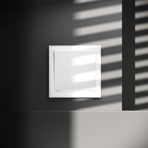 Выключатель 1-кл СП S70 10А с подсветкой механизм бел. матов. Voltum VLS010202