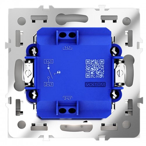 Выключатель 1-кл СП S70 10А с подсветкой механизм бел. матов. Voltum VLS010202