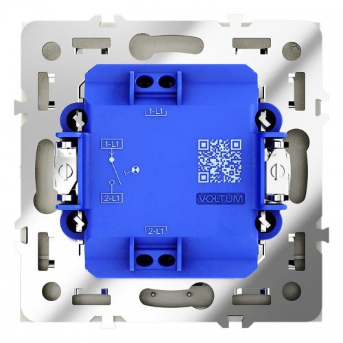 Выключатель 1-кл СП S70 10А с подсветкой механизм шелк Voltum VLS010204