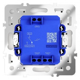Переключатель проходной 1-кл. СП S70 10А механизм кашемир Voltum VLS010303