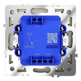 Переключатель проходной 1-кл. СП S70 10А механизм шелк Voltum VLS010304