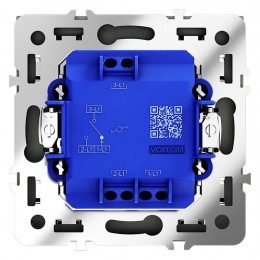 Переключатель проходной 1-кл. СП S70 10А механизм титан Voltum VLS010306