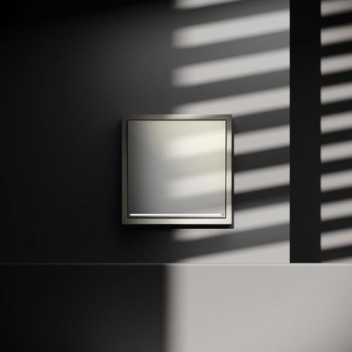 Переключатель проходной 1-кл. СП S70 10А с подсветкой механизм шелк Voltum VLS010404