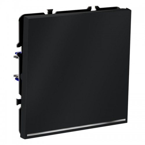 Переключатель проходной 1-кл. СП S70 10А с подсветкой механизм графит Voltum VLS010407