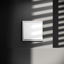 Переключатель перекрестный 1-кл. СП S70 механизм бел. глянцевый Voltum VLS010501