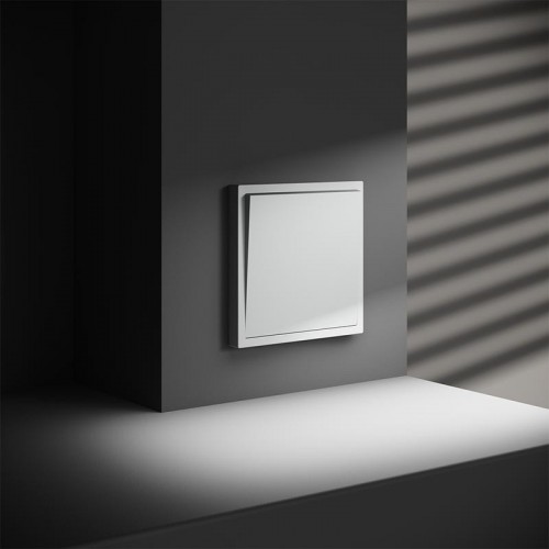 Переключатель перекрестный 1-кл. СП S70 механизм бел. матов. Voltum VLS010502