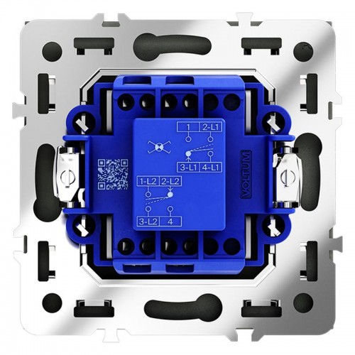 Переключатель перекрестный 1-кл. СП S70 механизм графит Voltum VLS010507