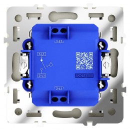 Выключатель 1-кл. СП S70 10А с самовозвратом механизм шелк Voltum VLS010604