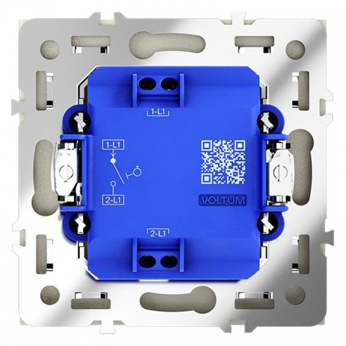 Выключатель 1-кл. СП S70 10А с самовозвратом механизм сталь Voltum VLS010605