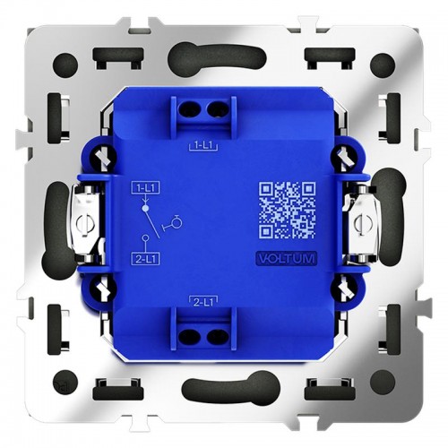 Выключатель 1-кл. СП S70 10А с самовозвратом механизм титан Voltum VLS010606