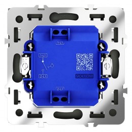 Выключатель 1-кл. СП S70 10А с самовозвратом механизм черн. матов. Voltum VLS010608