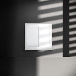 Выключатель 2-кл. СП S70 10А механизм бел. глянцевый Voltum VLS020101