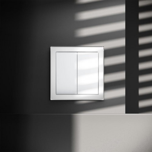 Выключатель 2-кл. СП S70 10А механизм бел. глянцевый Voltum VLS020101