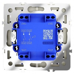 Выключатель 2-кл. СП S70 10А механизм шелк Voltum VLS020104