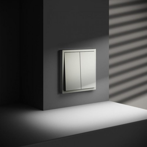 Выключатель 2-кл. СП S70 10А механизм сталь Voltum VLS020105