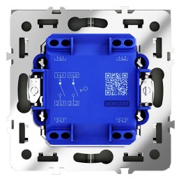 Выключатель 2-кл. СП S70 10А механизм черн. матов. Voltum VLS020108