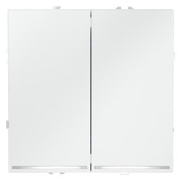 Выключатель 2-кл. СП S70 10А с подсветкой механизм бел. матов. Voltum VLS020202