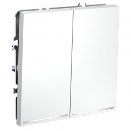 Выключатель 2-кл. СП S70 10А с подсветкой механизм бел. матов. Voltum VLS020202