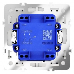 Выключатель 2-кл. СП S70 10А с подсветкой механизм бел. матов. Voltum VLS020202