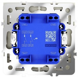 Выключатель 2-кл. СП S70 10А с подсветкой механизм шелк Voltum VLS020204