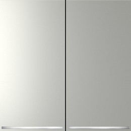 Выключатель 2-кл. СП S70 10А с подсветкой механизм сталь Voltum VLS020205