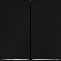 Выключатель 2-кл. СП S70 10А с подсветкой механизм черн. матов. Voltum VLS020208