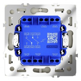 Переключатель проходной 2-кл. СП S70 10А механизм сталь Voltum VLS020305