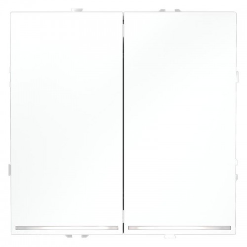 Переключатель проходной 2-кл. СП S70 10А с подсветкой механизм бел. матов. Voltum VLS020402