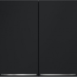 Переключатель проходной 2-кл. СП S70 10А с подсветкой механизм графит Voltum VLS020407