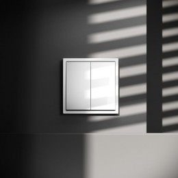 Выключатель 2-кл. СП S70 10А с самовозвратом механизм бел. глянцевый Voltum VLS020601