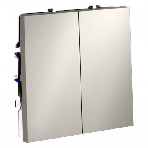 Выключатель 2-кл. СП S70 10А с самовозвратом механизм кашемир Voltum VLS020603