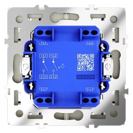 Выключатель 2-кл. СП S70 10А с самовозвратом механизм сталь Voltum VLS020605