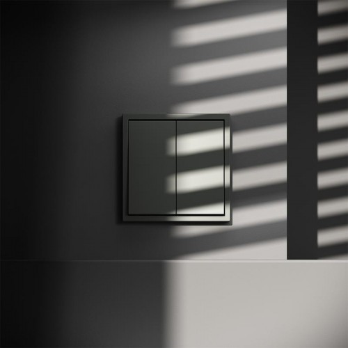 Выключатель 2-кл. СП S70 10А с самовозвратом механизм титан Voltum VLS020606