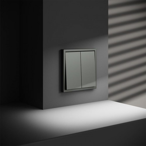 Выключатель 2-кл. СП S70 10А с самовозвратом механизм титан Voltum VLS020606