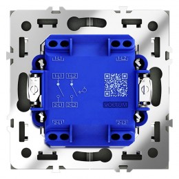 Выключатель 2-кл. СП S70 10А с самовозвратом механизм графит Voltum VLS020607