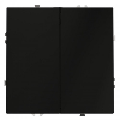 Выключатель 2-кл. СП S70 10А с самовозвратом механизм черн. матов. Voltum VLS020608