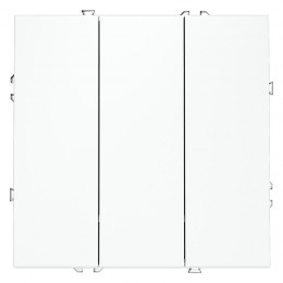 Выключатель 3-кл. СП S70 10А механизм бел. матов. Voltum VLS030102