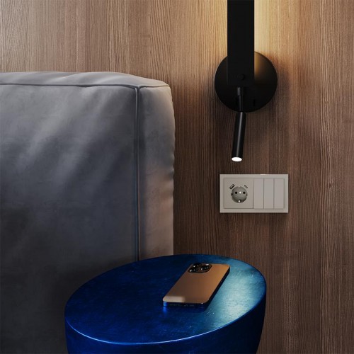 Выключатель 3-кл. СП S70 10А механизм кашемир Voltum VLS030103