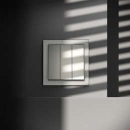 Выключатель 3-кл. СП S70 10А механизм сталь Voltum VLS030105