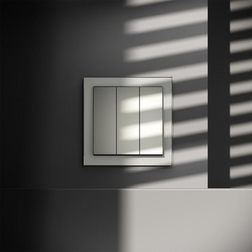 Выключатель 3-кл. СП S70 10А механизм сталь Voltum VLS030105