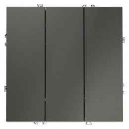 Выключатель 3-кл. СП S70 10А механизм титан Voltum VLS030106