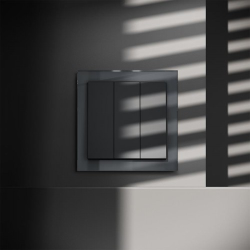 Выключатель 3-кл. СП S70 10А механизм графит Voltum VLS030107