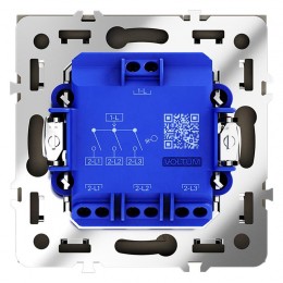 Выключатель 3-кл. СП S70 10А механизм черн. матов. Voltum VLS030108