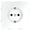 Розетка 1-м СП S70 16А с заземл. механизм бел. матов. Voltum VLS040102