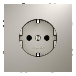 Розетка 1-м СП S70 16А с заземл. механизм кашемир Voltum VLS040103